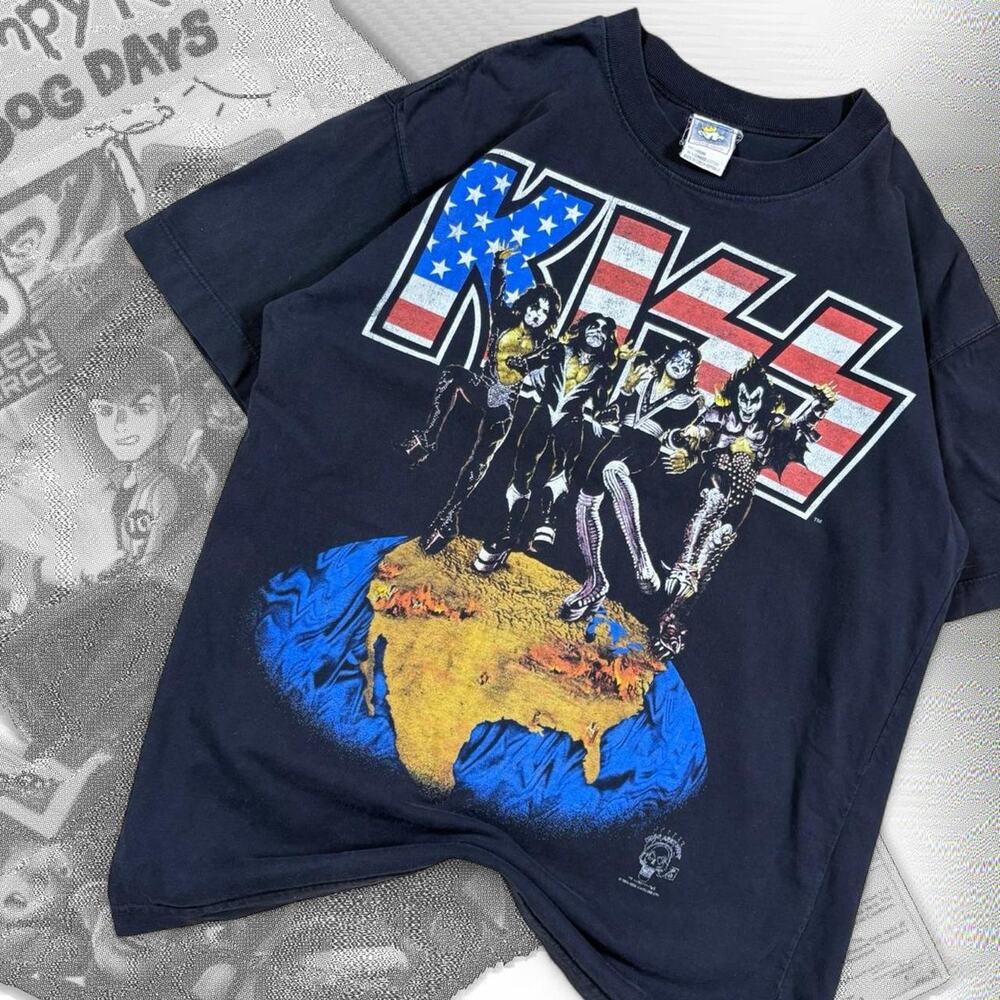 Vintage Kiss Alive / WorldWide Tour 1996 Graphic Grunge Band Tee